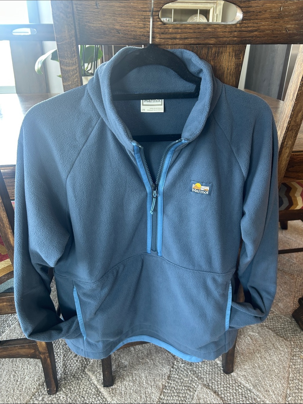 Marmot Women’s Slate Blue Quarter-Zip Fleece Pullover